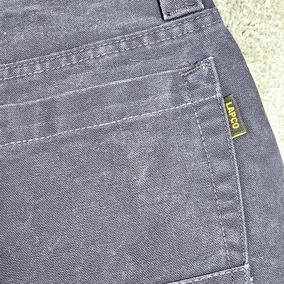 LAPCO Carpenter Jeans Men's‎ 38X Navy Work Pants Heavyweight Denim Outdoors - Picture 10 of 12
